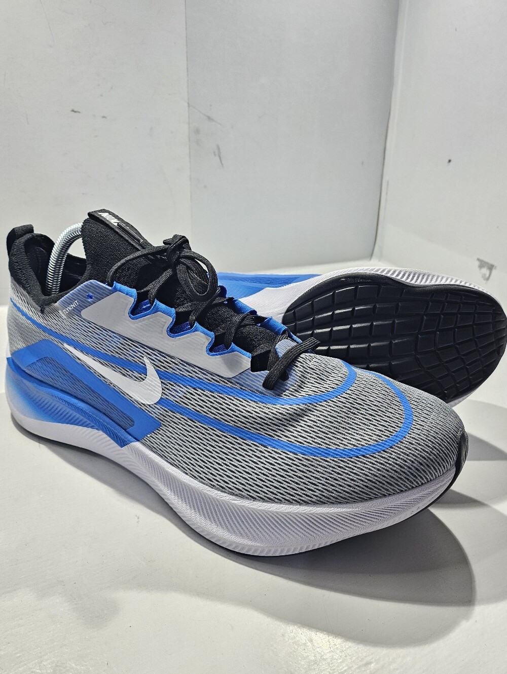 NIKE AIR ZOOM FLY 4 WOLF GREY PHOTO BLUE MEN'S ATHLETIC SHOE SIZE 13 CT2392-005